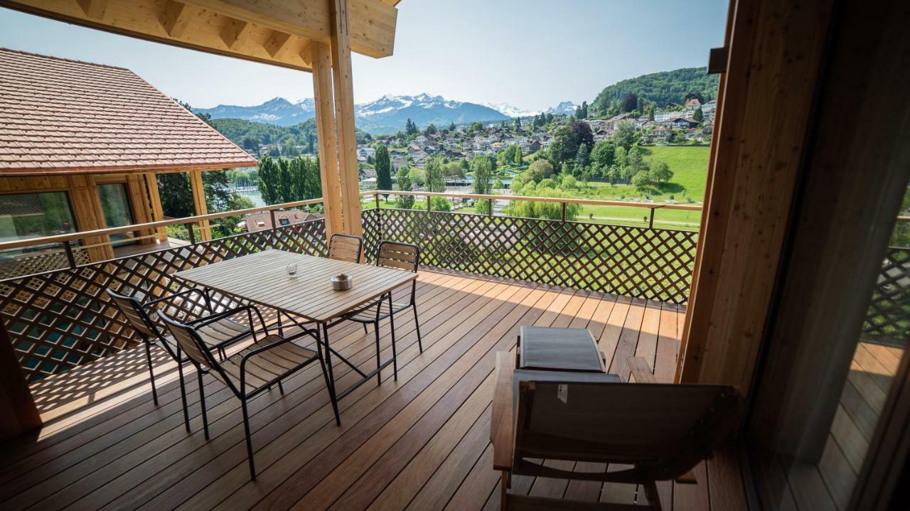 Seaside-Lodge, Top Apartment Spiez Exteriör bild