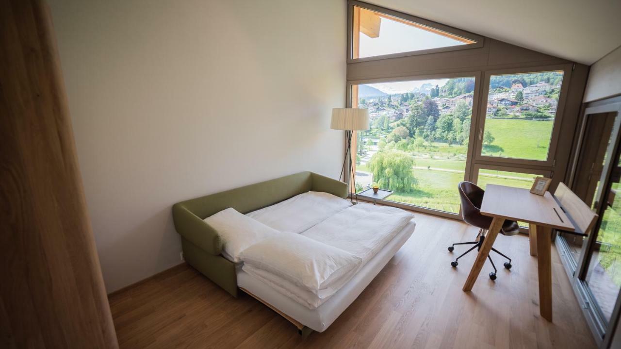 Seaside-Lodge, Top Apartment Spiez Exteriör bild
