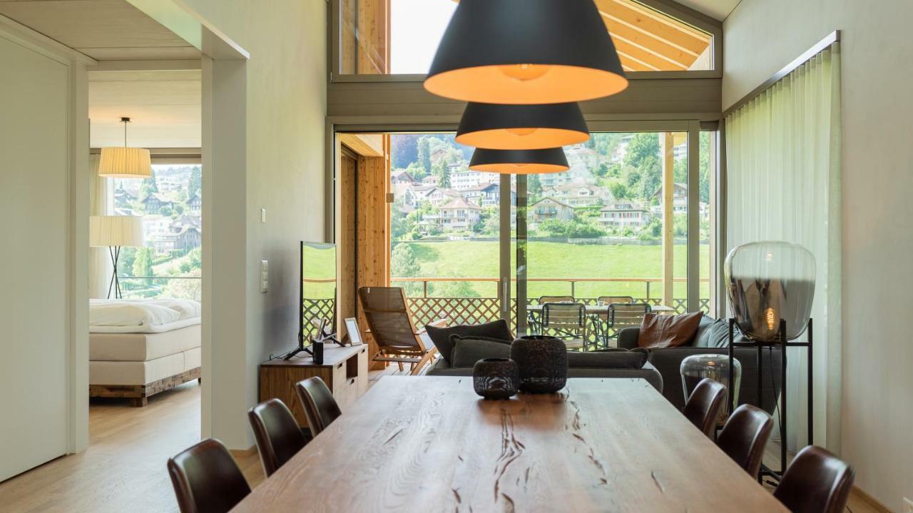Seaside-Lodge, Top Apartment Spiez Exteriör bild