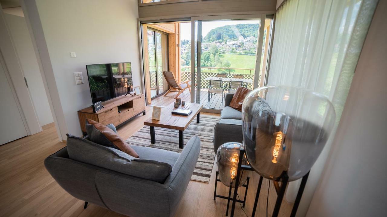 Seaside-Lodge, Top Apartment Spiez Exteriör bild